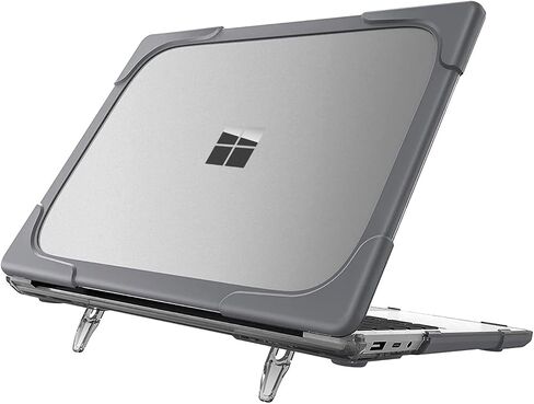 علبة Ibenzer hexpact لجهاز الكمبيوتر المحمول السطحي Microsoft 5/4/3 15 بوصة ، حالة ثقيلة مع Kickstands ، الرمادي ، MS-LP4-15 in Kuwait