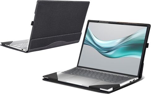 Laptop Enclosure Cover for HP EliteBook 630 G11 Notebook 13.3" Laptop Cover Computer Drop Protection PU Leather case (Black) in Saudi Arabia