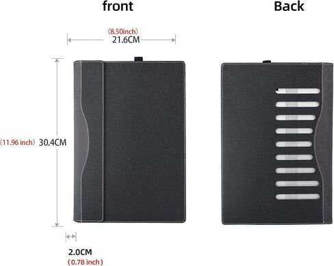 Laptop Enclosure Cover for HP EliteBook 630 G11 Notebook 13.3" Laptop Cover Computer Drop Protection PU Leather case (Black) in Saudi Arabia