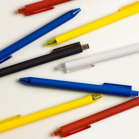 50pack No Bleed Black Barrel Click Pens,Smooth Writing,1000m Writing Capacity,Perfect For Office, Study, Daily Tasks. (Black) in Saudi Arabia