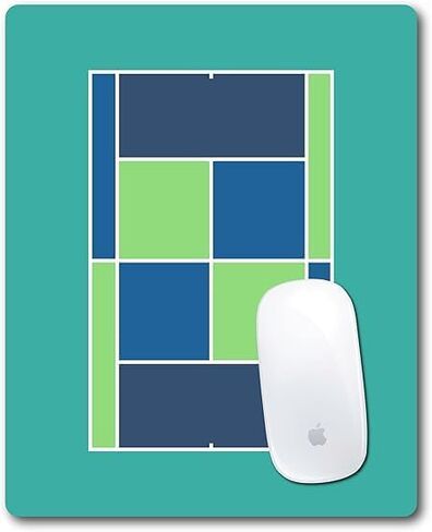 RACQUET INC TENNIS COURT MOUSE PAD-Green Grass Desk Mousepad مع سطح القماش-ملحق المكتب تحت عنوان التنس للعمل أو الألعاب-متوافقة مع الفئران البصرية والليزر in Kuwait