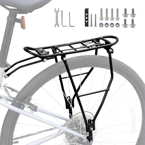ZUKKA Bike Rear Rack Alloy Aluminum Adjustable Bike Cargo Rack for Bike of Back for 24"-28"/700C Bikes for Mountain Bike Road Bike in Saudi Arabia