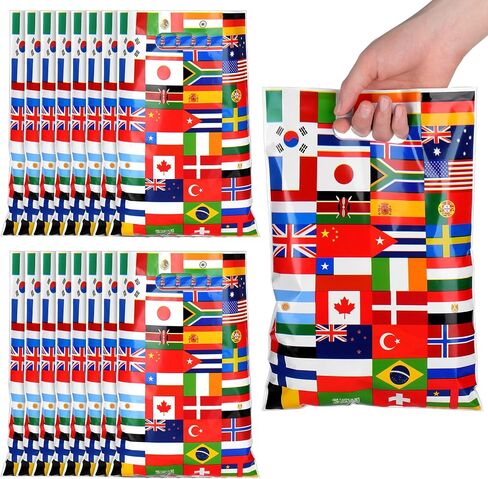 Supervitae 50 Pcs Nautical Anchors Plastic Goody Bags Summer Nautical Party Gift Bags with Handles for Cruise Birthday Wedding Beach Theme Parties Supplies Favors Decor in Saudi Arabia