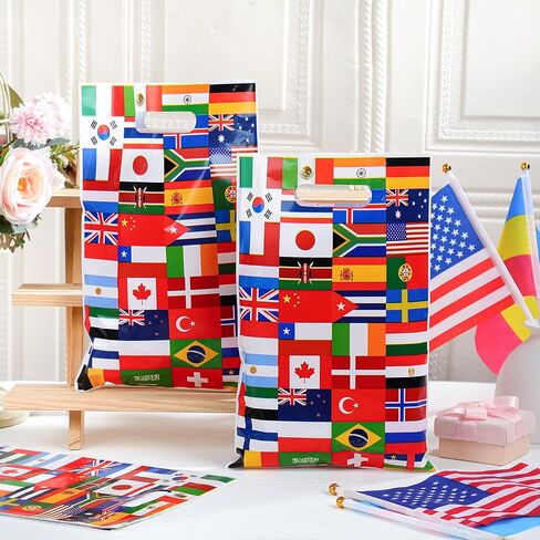 Supervitae 50 Pcs Nautical Anchors Plastic Goody Bags Summer Nautical Party Gift Bags with Handles for Cruise Birthday Wedding Beach Theme Parties Supplies Favors Decor in Saudi Arabia