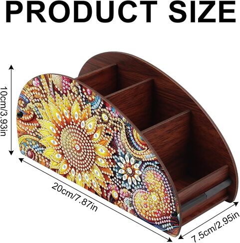 Diamond Art Painting Organizer Box, DIY Sunflower Design Special Shape Diamond Partial Mosaic Handmade Making Kit Organizer Box, Modern Home Dining Living Room Table Top Decor Art Decoration in Saudi Arabia