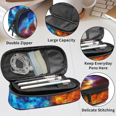 Video Game Controller Pencil Case for Boys Girls, Large Capacity Pen Bag, Pencil Pouch with Zipper Compartments, Organizer for School Office Home Business in Kuwait