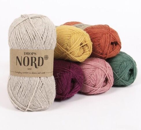 Soft Superfine Alpaca and Wool Blend, Drops Nord, 2 or Fine, Fingering Weight, 4 ply, 1.8 oz 186 Yards per Ball (09 Deep Ocean) in Saudi Arabia