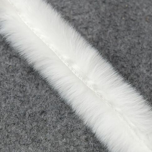 5.47 Yards 2 Inches Christmas Faux Fur Trim Furry Ribbon for Tree Soft Fluffy Ribbon Fuzzy Craft Ribbon Wreath Embellishment Ribbon Black in Saudi Arabia