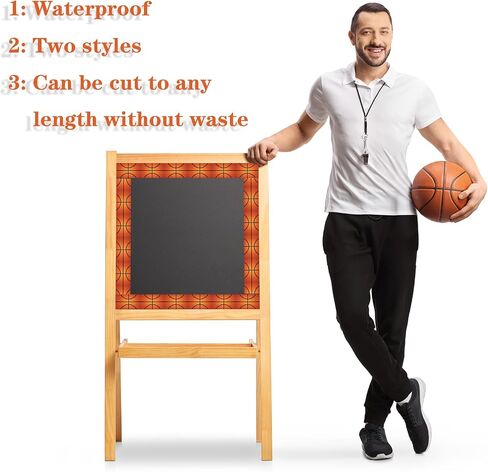 65.6ft Bulletin Board Decorations ، 2 Rolls Basketball Sport Trim ، قابلة لإعادة الاستخدام في الفصول الدراسية لرجوع إلى ديكور المدرسة والمعلمين ومستلزمات المنزل (كرة السلة) in Kuwait