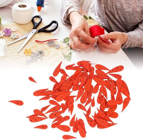 100pcs أزرار أنف الجزر الخشبية - 2 فتحات ، زخرفة DIY لصياغة ، الخياطة ، عيد الميلاد in Kuwait