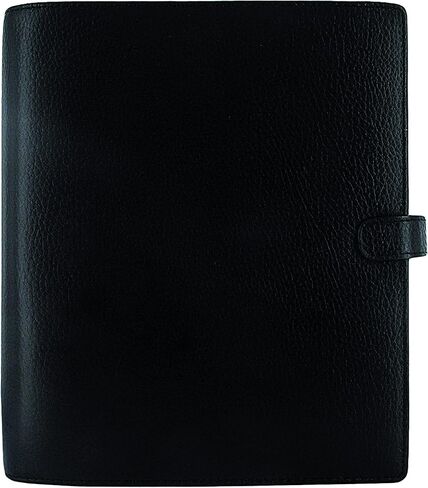 Filofax Finsbury Organizer, A5 Size, Black - Traditional Grained Leather, Six Rings, Week-to-View Calendar Diary, Multilingual, 2024 (C025368-24) in Saudi Arabia