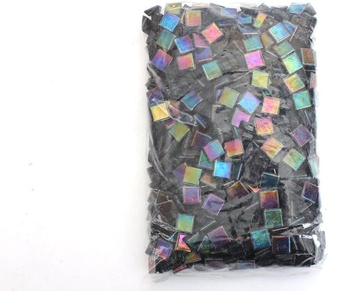Milltown Merchants Iridescent Mosaic Tile (1 Pound, Black - 4/10 Inch) in Saudi Arabia