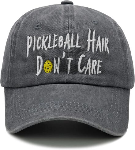 NVJUI JUFOPL Pickleball Hair Don't Care Hat, Embroidered Baseball Cap Pickleball Gifts for Men & Women Navy in Saudi Arabia