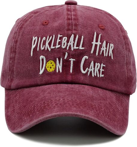 NVJUI JUFOPL Pickleball Hair Don't Care Hat, Embroidered Baseball Cap Pickleball Gifts for Men & Women Navy in Saudi Arabia