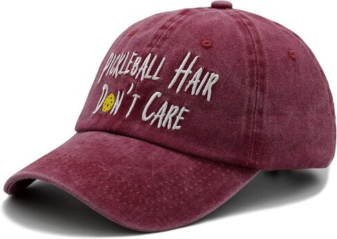 NVJUI JUFOPL Pickleball Hair Don't Care Hat, Embroidered Baseball Cap Pickleball Gifts for Men & Women Navy in Saudi Arabia