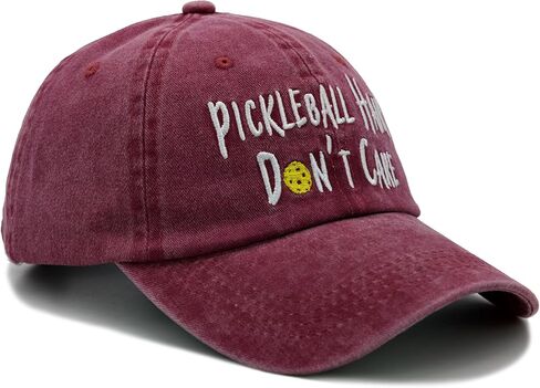 NVJUI JUFOPL Pickleball Hair Don't Care Hat, Embroidered Baseball Cap Pickleball Gifts for Men & Women Navy in Saudi Arabia