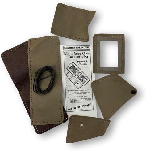 Make Your Own Leather Billfold Wallet Kit - DIY Leather Accessory - Men - Women - Children (Children's Classic Billfold Kit) in Saudi Arabia