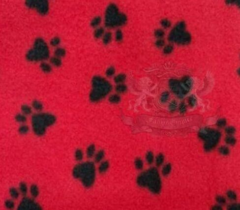 يطبع نسيج الصوف القطبي طباعة الحيوانات pawprint multicolor / 60 "واسعة / تباع بواسطة الفناء Fe-S-209 in Kuwait