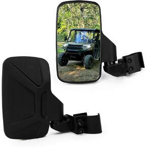 UTV Side View Mirrors, PSLER UTV Rear View Side Mirror Bracket Fit for P-olaris R-anger G-eneral, C-an-A-m D-efender