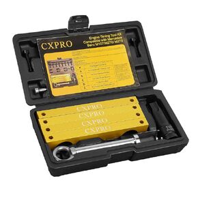 Camshaft Alignment Timing Tool Set, Engine Timing Tool for Benz Mercedes M133/ M152/ M157/ M270/ M274/ M276/ M278 Engine with T100 Cam Sleeve and Fuel Injector Removal Puller Tool