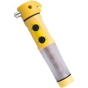 Multi-fuction Car Hammer Car Emergency Window Breaker and Seatbelt Cutter Car Escape Tool with Flashlight and Beacow Light