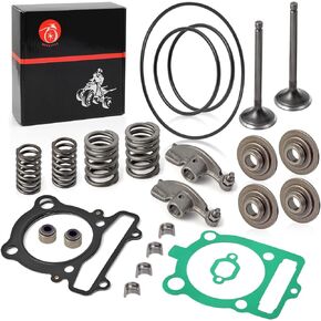 Rocker Arm & Intake Exhaust Valve Seal Spring Gasket Kit For YAMAHA 350 Warrior Raptor 350 Grizzly Bruin Wolverine 350 Big Bear 350 400 Kodiak 400