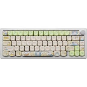 MOA Profile Keycaps,Cute Keycaps Rabbit Custom Keycaps 144 Keys,PBT Dye-sub Keycaps for Mechanical Keyboard Full-Size Keycaps Set (Bunny)