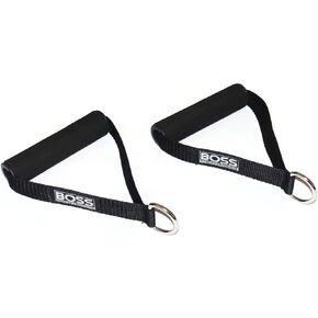 Soft Grip Exercise Handles - Set of 2 - Great for Adjustable Resistance Bands & Cable Machines