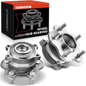 A-Premium 2 x Rear Wheel Bearing and Hub Assembly with 5-Lug Compatible with Nissan & Infiniti Models - 2007-2023 - Altima, Pathfinder, Maxima, Murano, QX60, JX35, Replace # 512388