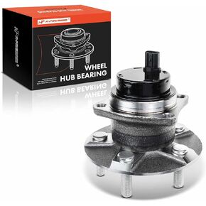 A-Premium Rear Wheel Bearing and Hub Assembly with ABS & 5-Lug Compatible with Toyota Corolla/Matrix 2003-2008, Prius 2004-2009 & Pontiac Vibe 2003-2008, 4-Wheel ABS, FWD Only, Replace # 512217
