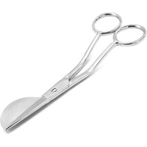 6-Inch Stainless Steel Applique Scissors Offset Handle - Duckbill Blade