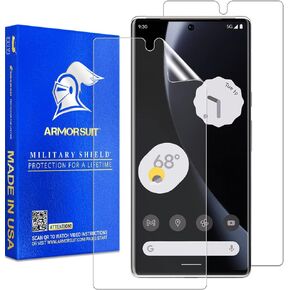 Armor Suit 2 Pack MilitaryShield Anti-Glare Screen Protector Designed for Google Pixel 7 Pro [6.7-Inch] Case Friendly Matte Film - Made in USA