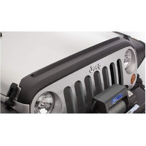 Bushwacker Trail Armor Hood Guard | 1-Piece, Black, Textured Finish | 14061 | Fits 2007-2018 Jeep Wrangler JK