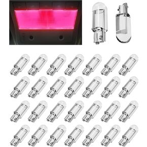 30PCS 12V 194 LED Light Bulbs,Led Interior Car Light White Led Reverse Lights Day Running Light,168 2825 W5W T10 Wedge COB LED Replacement Bulbs,6000K Error Free Led Bulb Dash Light (White)