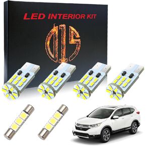 LED Interior Light Kit for Honda CR-V HR-V 2013-2020 6000k White Map Dome Vanity Mirror Door Trunk License Plate Bulbs (10 Pieces)