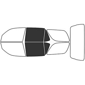 Rvinyl Window Tint Kit Compatible with Toyota Sequoia 2001-2007 - Back Precut Kit - 20%