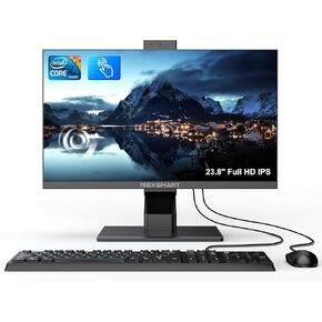 All-in-One Desktop Computer 23.8 inches Core i7-4810MQ ISP FHD Touch Screen All-in-One PC 8GB RAM 512GB SSD Pop-up Camera Dual Band WiFi Blutooth 4.2 Type-C -3 to 60 °Adjusted Screen in Kuwait