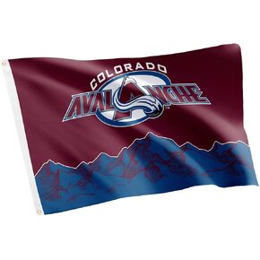Colorado Avalanche Flag NHL 100% Polyester Indoor Outdoor 3x5 feet National Hockey League Team Flags (Flag 5)