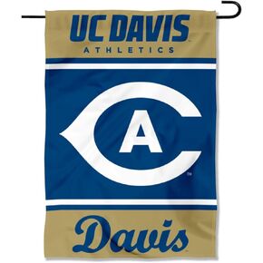 College Flags & Banners Co. UC Davis Aggies Double Sided Garden Banner Flag