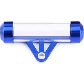 Qiilu Motorcycle Document Tube, Motorcycle Registration Tube, Universal Motorcycle Motorbike Secure Tax Disc Tube Cylindrical Holder Frame Waterproof Blue