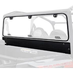 SAUTVS Rear Windshield for Polaris General XP 4 1000 16-24, Rear Full Windshield Rear Lock Panel Kit for Polaris General 1000/4 1000 / XP 1000 / XP 4 1000 2016-2024 Accessories, Replace #2881112