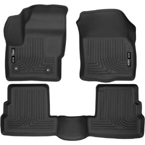 Husky Liners - Weatherbeater | Fits 2015 - 2019 Lincoln MKC - Front & 2nd Row Liner - Black, 3 pc. | 99301