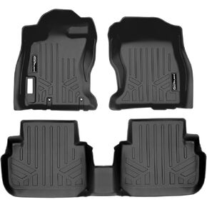 مجموعة بطانة سجادة أرضية سوداء من SMARTLINER تناسب جميع الأحوال الجوية مكونة من صفين متوافقة مع 2018-2023 Subaru Impreza/Subaru Crosstek in Kuwait