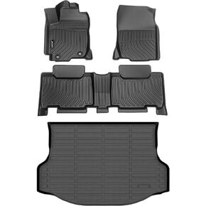 Jenofa-Car Floor Mats & Cargo Liner for Rav4 2019-2024 All Weather Floor Mats Set Custom for Rav4 Full Set Floor Liners for 2019-2024 Rav4 Black Accessories