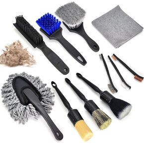 طقم تنظيف السيارة، مجموعة فرش تفصيل السيارة، فرش تنظيف السيارة للجزء الخارجي الداخلي in Kuwait