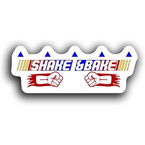 Shake and Bake Decal Ricky Bobby Quote Cute Funny Motivation Inspiration Saying 5.5-Inches by 2-Inches Premium Quality Vinyl Sticker UV Protective Laminate PDS2114