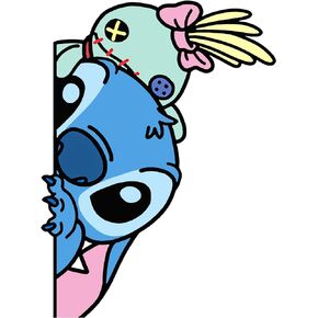 Matomo-Peek Stitch Anime Vinyl Sticker Auto Car Truck Wall Laptop | Sticker | 5.9"
