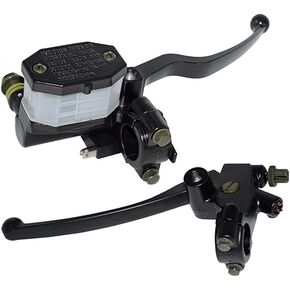 7/8" Motorcycle Brake Clutch Master Cylinder Reservoir levers Compatible with Suzuki DR200 GN250 GN125 GS125 DRZ GS RG Universal