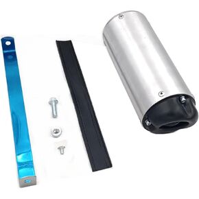 ZTDZZH Black 28mm Exhaust Muffler Fit SSR SDG CRF XR TTR 50cc 70cc 90cc Pit Dirt Bike ATV
