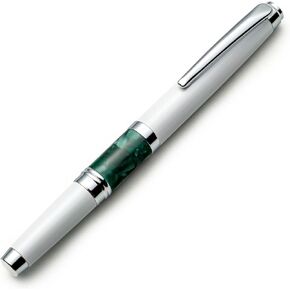 White Rollerball Pen – Beautiful Pen for Women or Men. Effortless Writing Fine Point Schmidt Roller Ball Gel Pen. Fancy Gift Pen Set w/ 2 Ink Refills. Refillable, Office, Premium